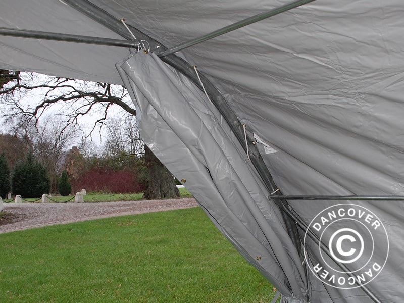 Portable double garage 5.4x6x2.9 m PVC, Grey