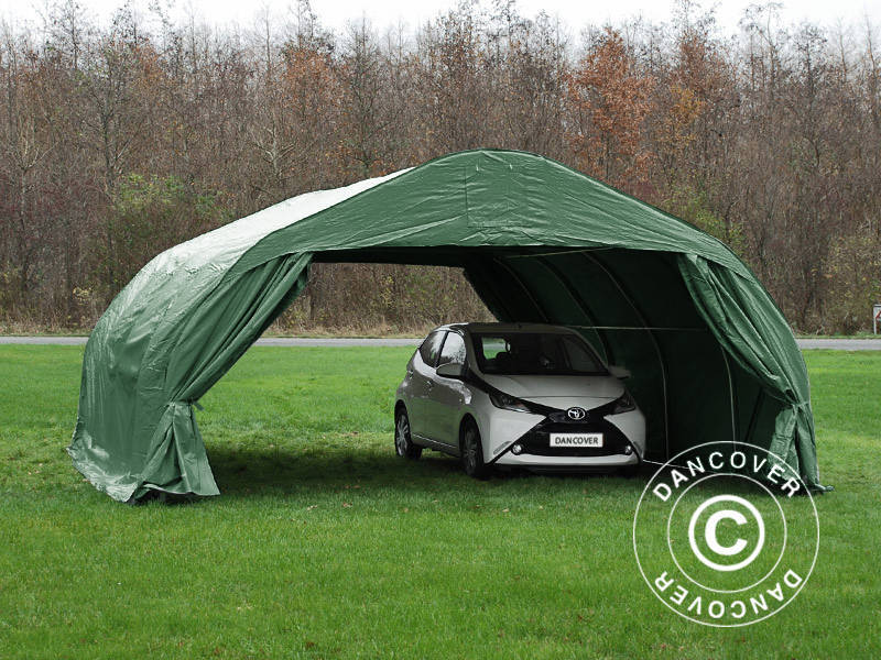 Garage double 5,4x6x2,9m PVC, Vert