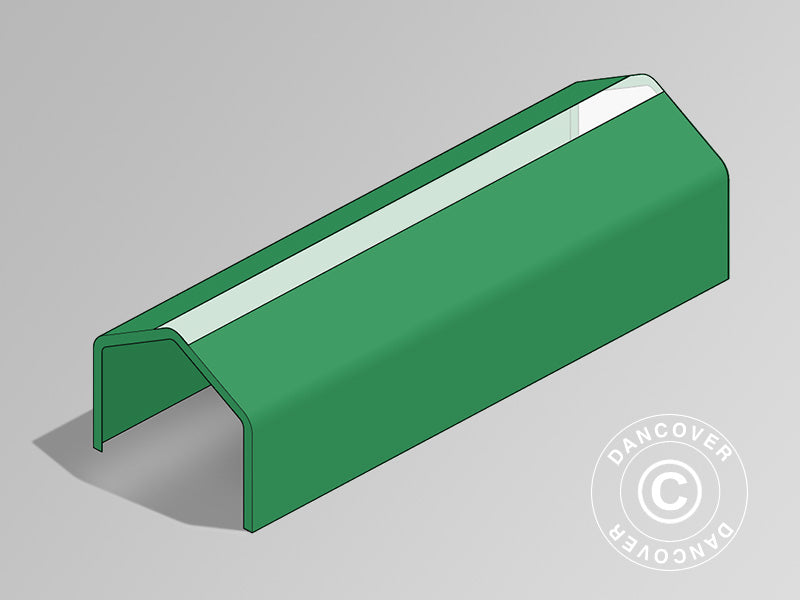 Copertura del Tetto per Capannone tenda PRO 6x18m PVC con pannello centrale, Verde