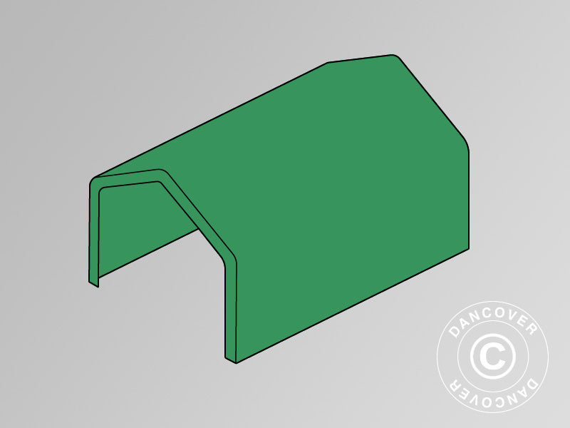 Roof Cover for Storage Shelter PRO 4x6 m PVC, Green