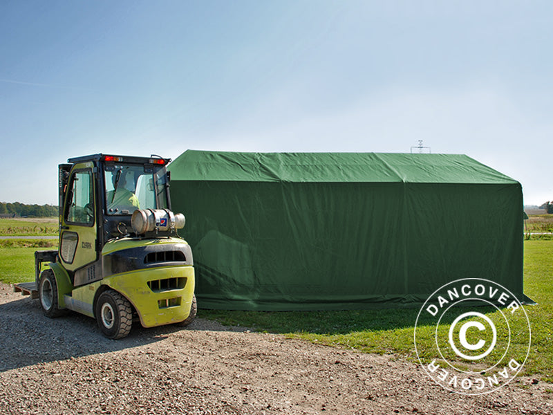 Sandėliavimo palapinė PRO 4x6x2x3,1m, PVC, Žalia