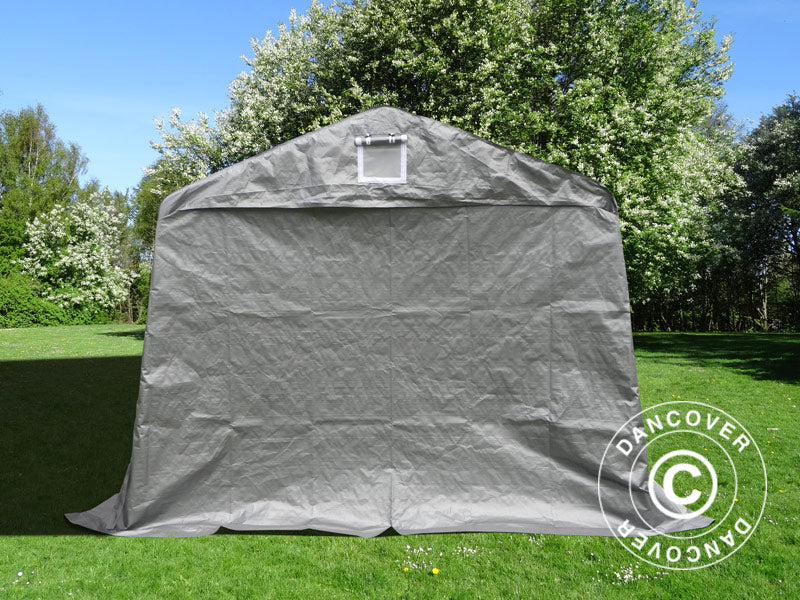 Tenda garage Basic 3,3x4,8x2,4m PE, Grigio