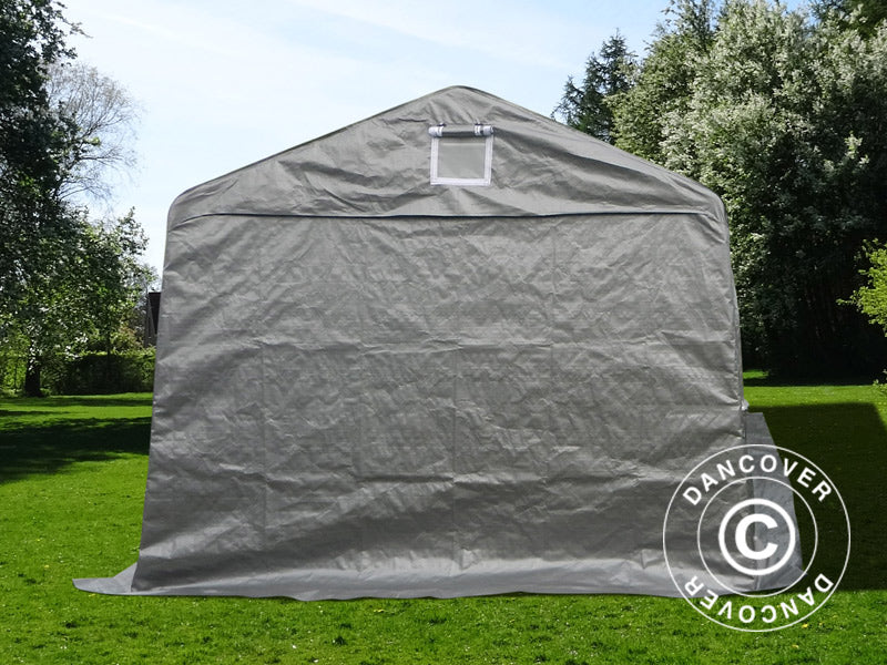 Tenda garage Basic 3,3x7,2x2,4m PE, Grigio