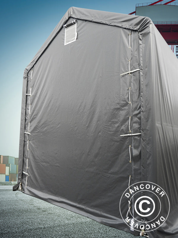 Storage shelter PRO XL 3.5x8x3.3x3.94 m, PE, Grey