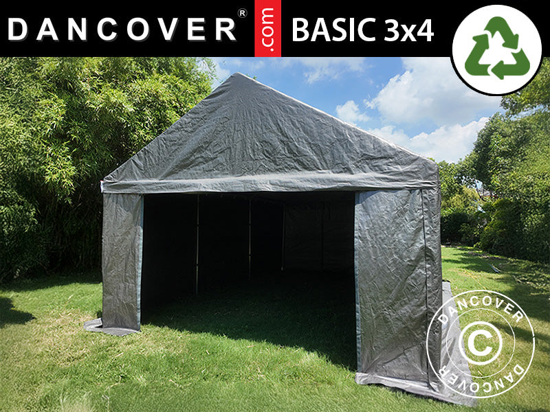 dancover zelte ersatzteile Lagerzelt Basic, 3x4m, PE 300, Grau