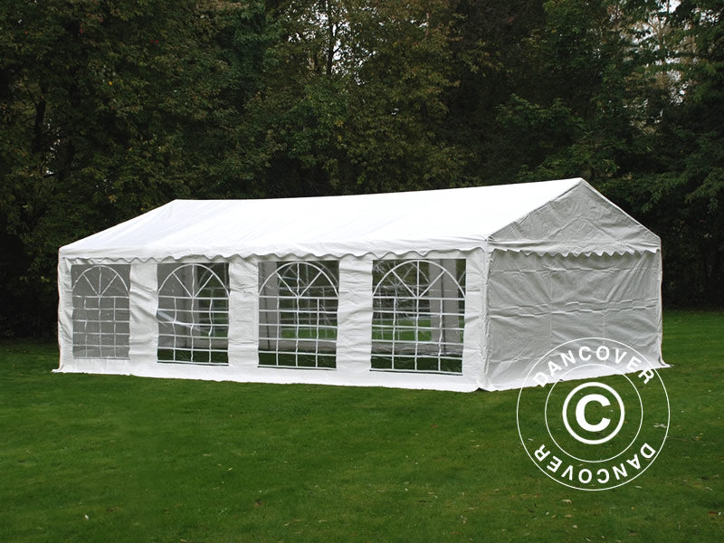 Tenda Magazzino Basic 2-in-1, 5x8m PE 700, Bianco