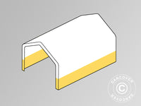 Dachplane für Lager- oder Arbeitszelt PRO 4x6m PVC, Weiß/Gelb