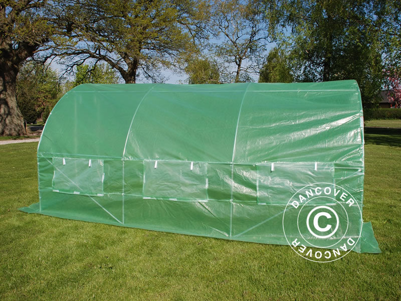 Tunnelikasvihuone 3x4,5x2m, 13,5m², Vihreä