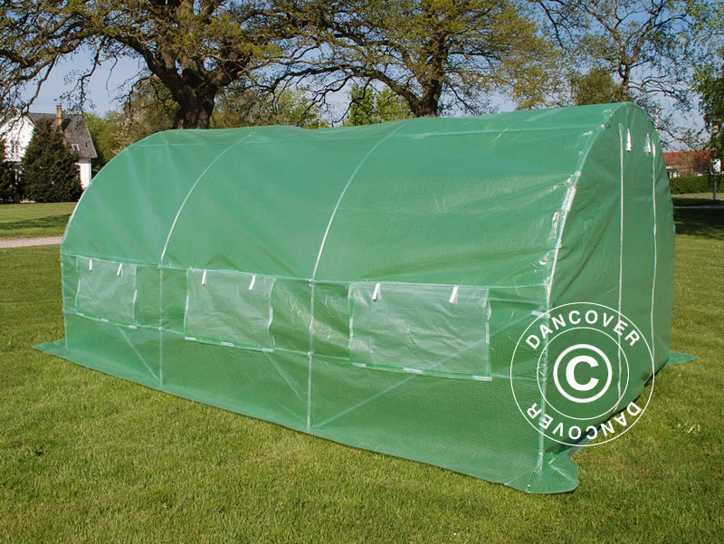 Tunnelikasvihuone 3x4,5x2m, 13,5m², Vihreä