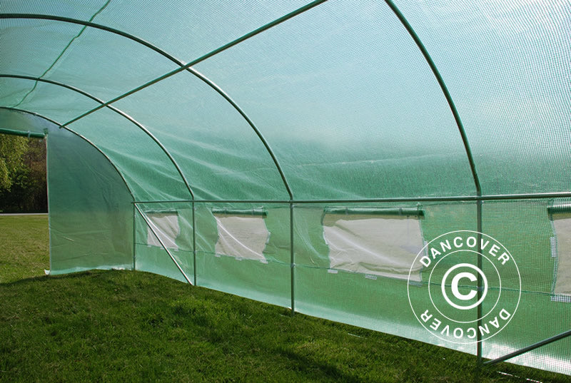Polytunnel Greenhouse 3x8x2 m, 24 m², Green