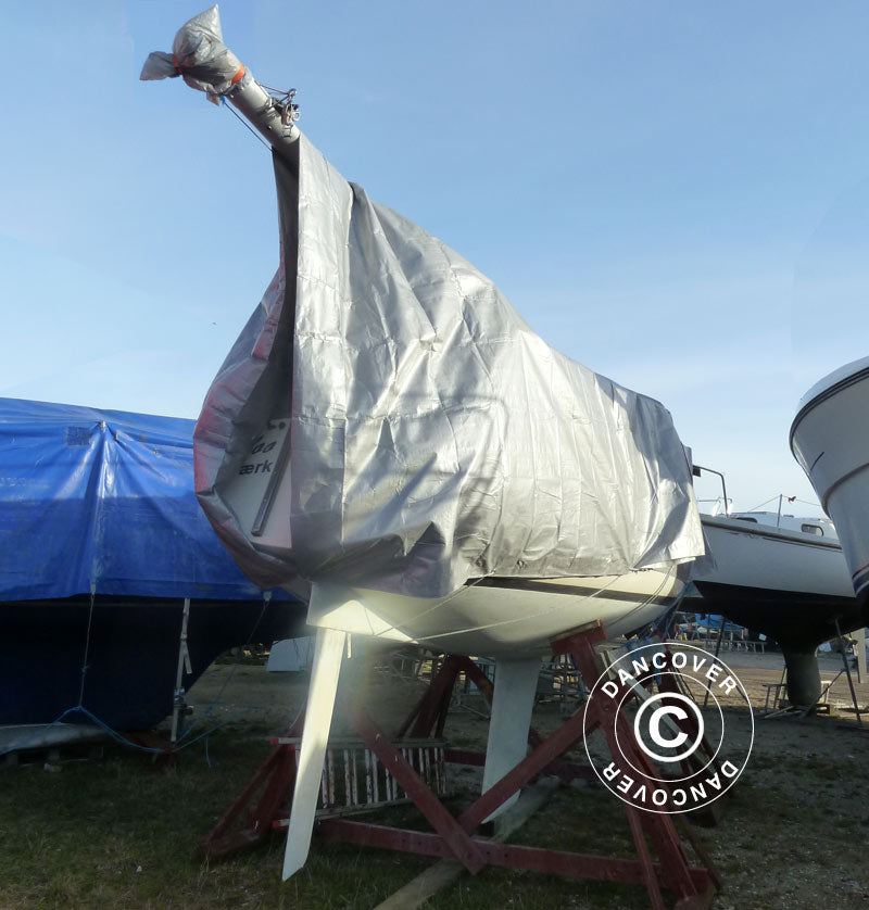 Telo 6x14m, PE 300g/m², Grigio