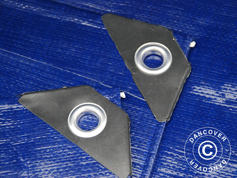 Afdekzeil 6x10m, PE 250g/m², Blauw