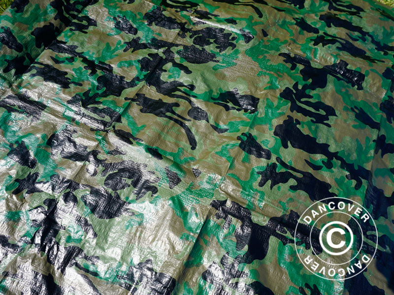 Camouflage tarpaulin Woodland 2.85x4 m, 100g/m²