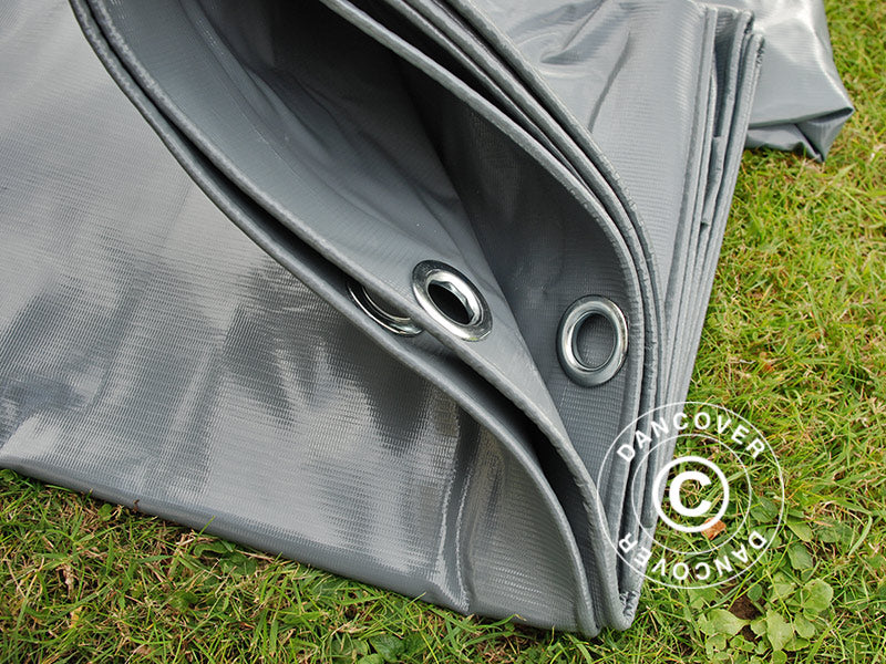 Lona de 2,5x2,5m, PVC 500 g/m², Cinza