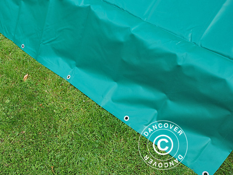 Tarpaulin 5x6 m, PVC 570 g/m², Green