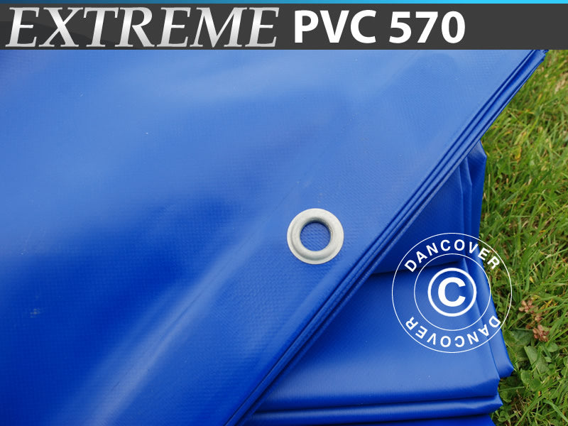 Tarpaulin 6x8 m, PVC 570 g/m², Blue