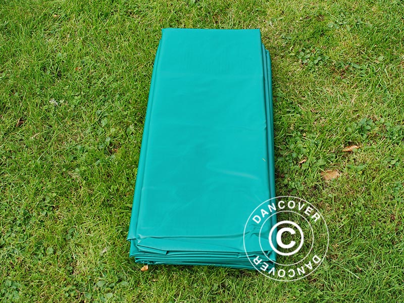 Tarpaulin 6x8 m, PVC 570 g/m², Green