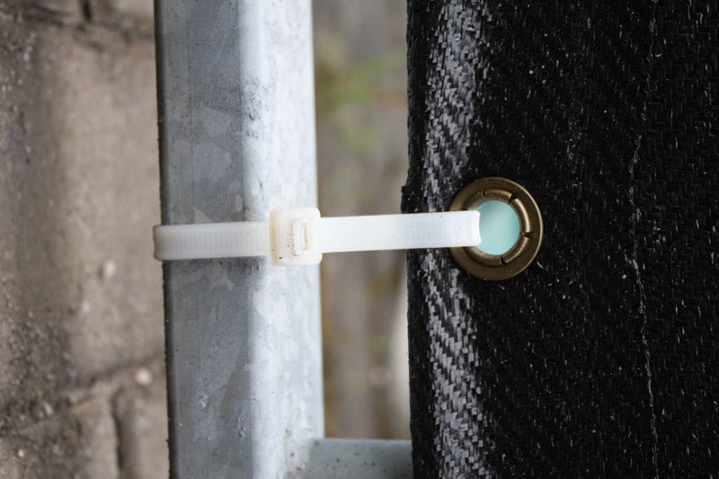 Zeildoeken voor hekwerken 1,76x3,41m, PE 150g/m², Zwart