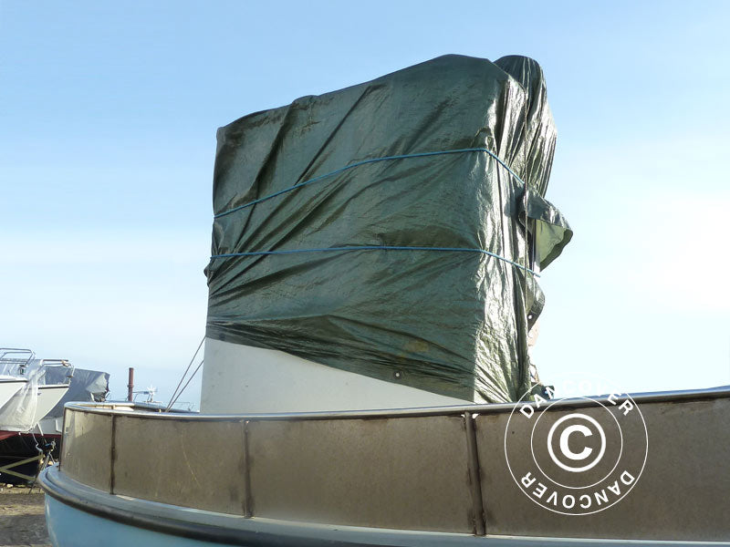 Tarpaulin 6x8 m, PE 250 g/m², Green