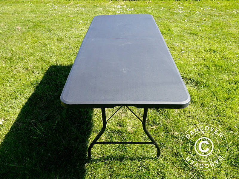 Sulankstomas stalas 180x74x74cm, Juoda (1 vnt.)