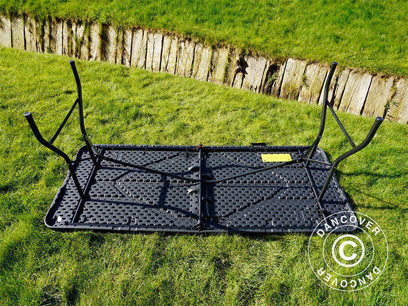 Sulankstomas stalas 180x74x74cm, Juoda (1 vnt.)