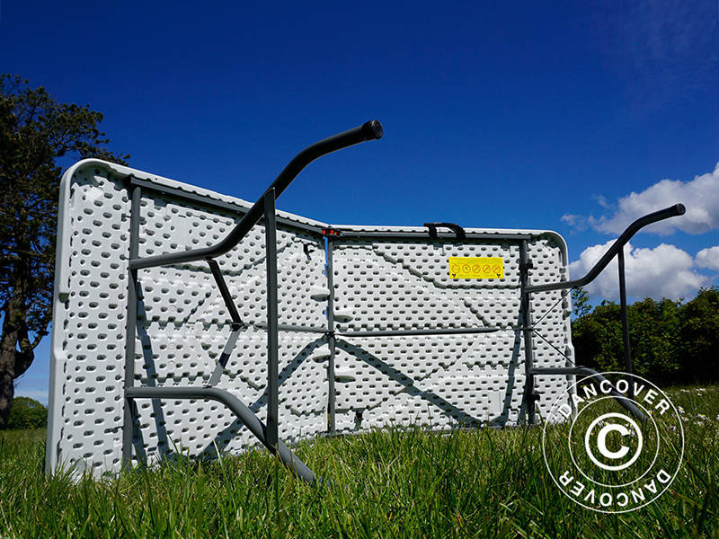 Sulankstomas stalas 180x74x74cm, Šviesiai pilka (10 vnt.)