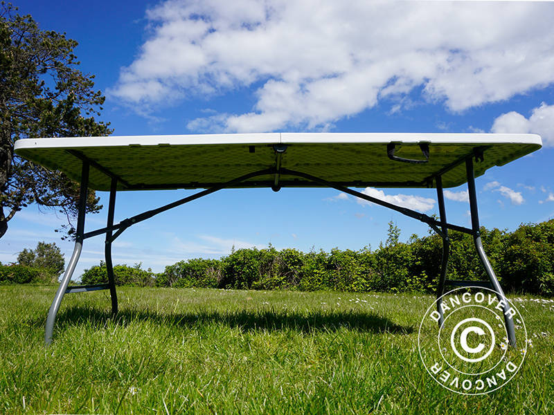 Sulankstomas stalas 180x74x74cm, Šviesiai pilka (10 vnt.)