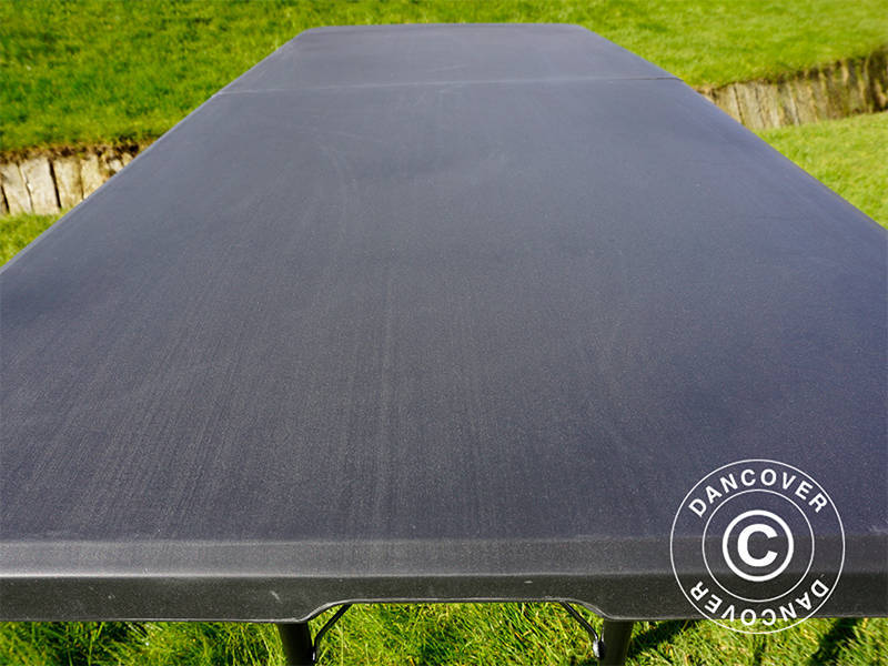 Folding Table 180x74x74 cm, Black (10 pcs.)