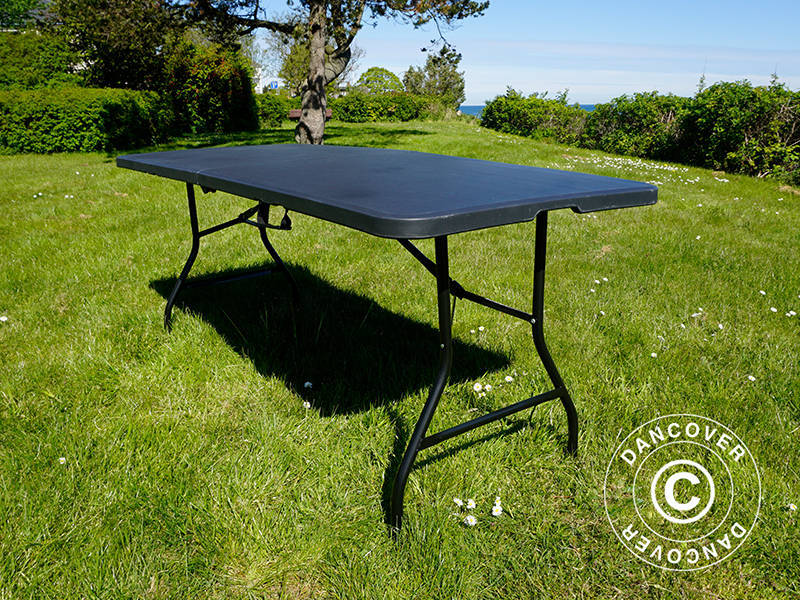 Folding Table 180x74x74 cm, Black (25 pcs.)