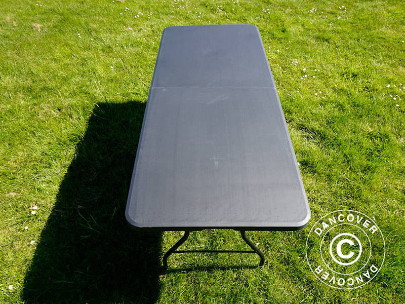 Folding Table 180x74x74 cm, Black (25 pcs.)