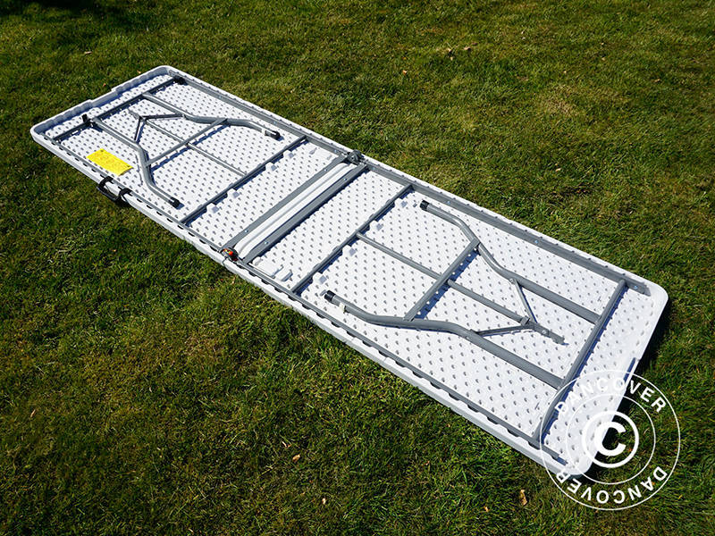 Sulankstomas stalas 240x76x74cm, Šviesiai pilka (10 vnt.)