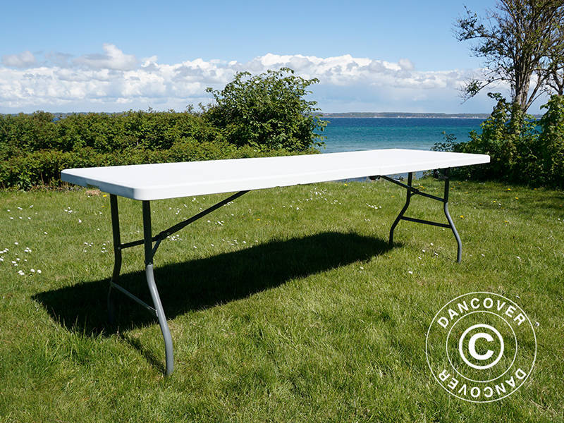 Sulankstomas stalas 240x76x74cm, Šviesiai pilka (10 vnt.)