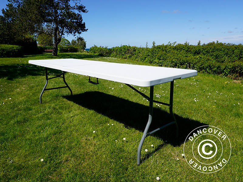 Sulankstomas stalas 240x76x74cm, Šviesiai pilka (10 vnt.)