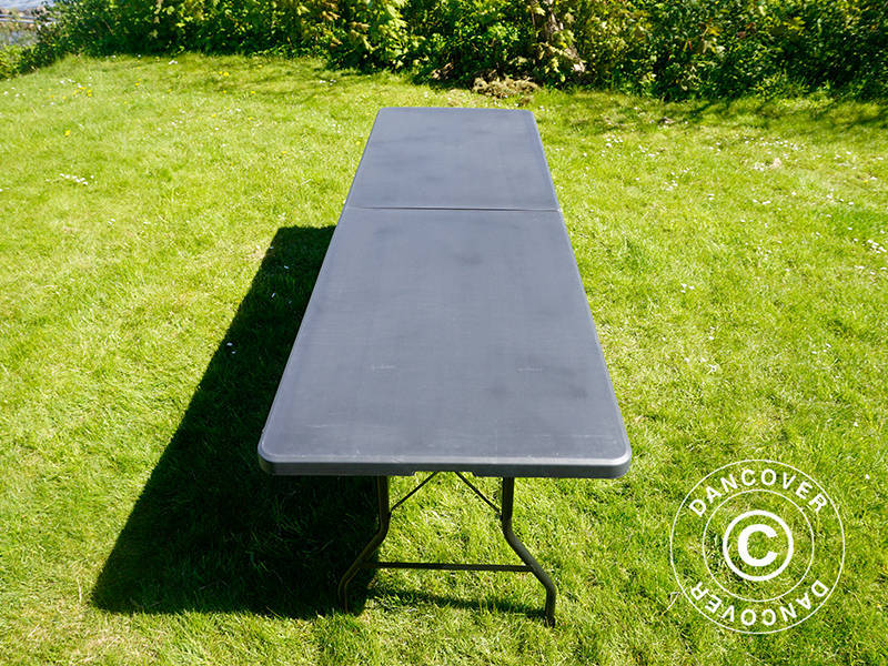 Klaptafel 240x76x74cm, Zwart (10 st.)