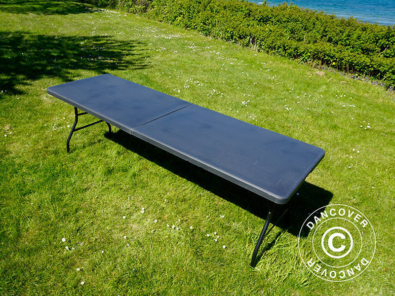 Klaptafel 240x76x74cm, Zwart (10 st.)