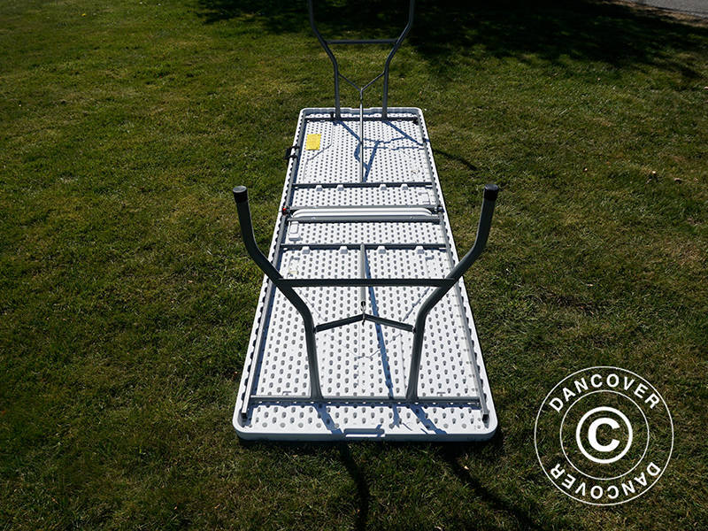 Sklopivi Stol 240x76x74cm, Svijetlo Siva (1 kom)