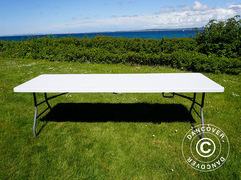 Sklopivi Stol 240x76x74cm, Svijetlo Siva (1 kom)