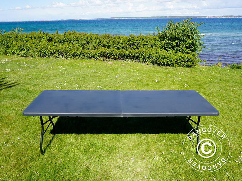 Klapptisch 240x76x74cm, schwarz (1 St.)