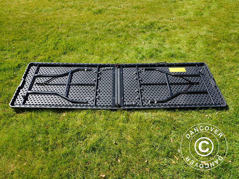 Mesa Dobrável 240x76x74cm, Preto (1 unid.)