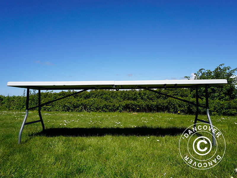 Folding Table 240x76x74 cm, Light Grey (25 pcs.)