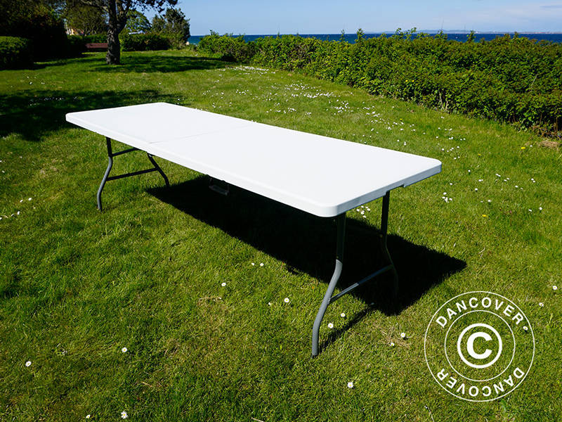 Folding Table 240x76x74 cm, Light Grey (25 pcs.)