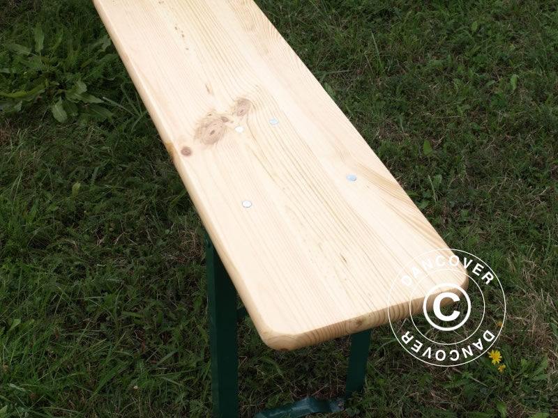 Biertisch-Set PRO 220x60x78cm, Leichtes Holz