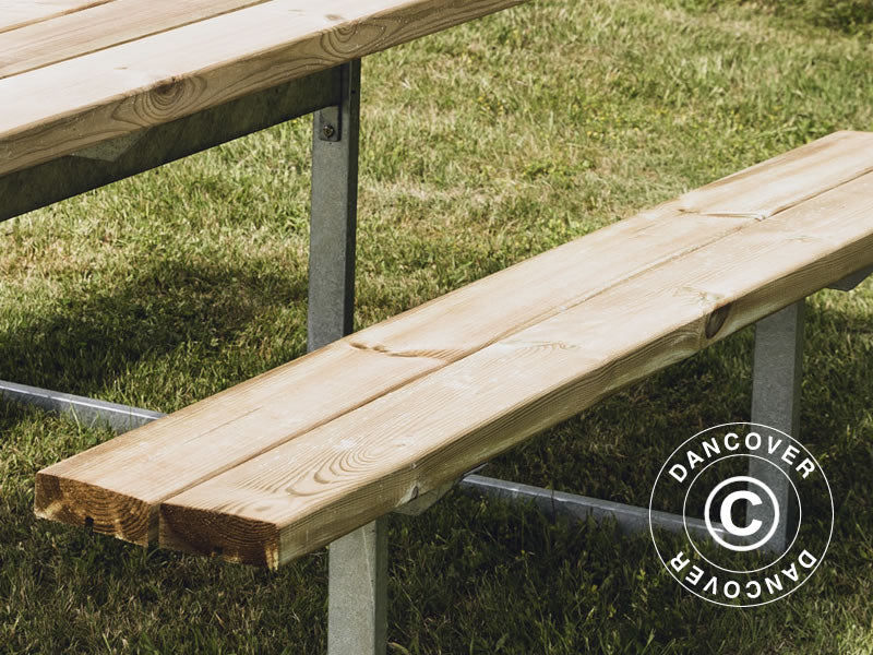 Picknicktisch, 1,4x1,75x0,75m, Holz