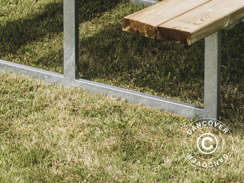 Picknicktisch, 1,4x1,75x0,75m, Holz