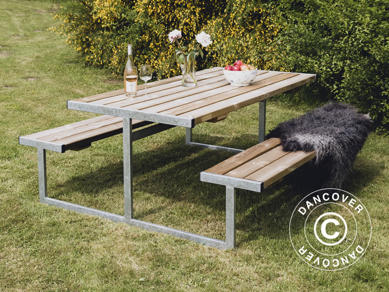 Picknicktisch, 1,85x1,8x0,75m, Holz