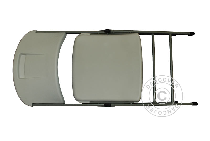 Folding Chair 48x43x89 cm, Light grey/White, 24 pcs.