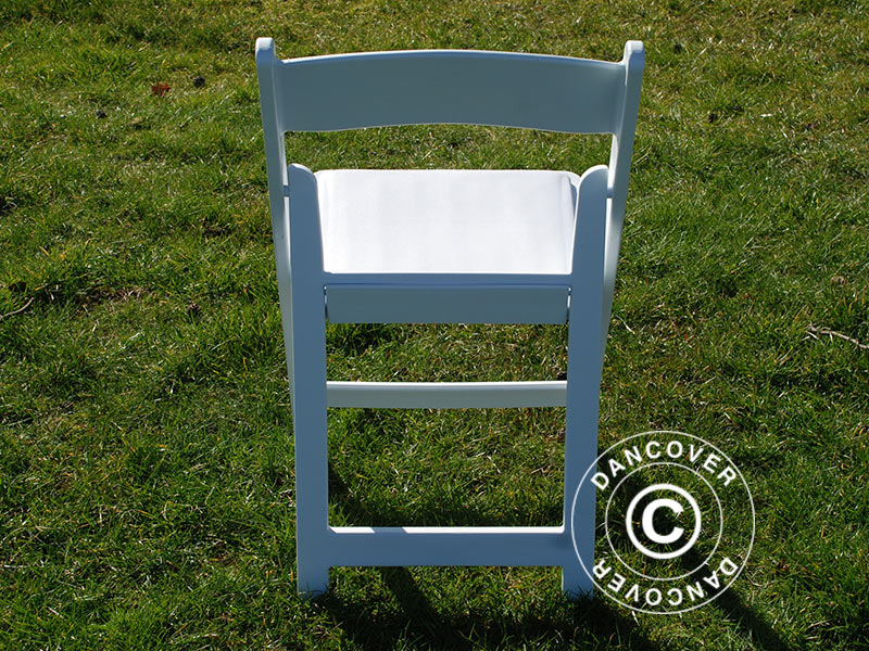 Padded Folding Chairs 44x46x77 cm, White, 8 pcs.