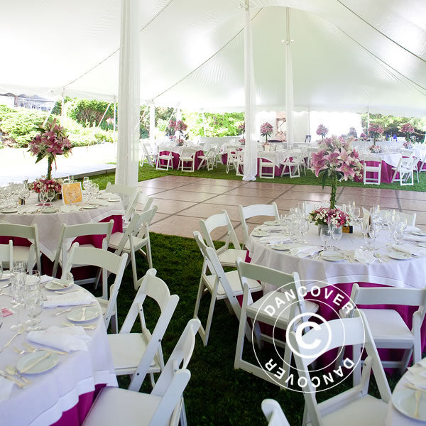 Padded Folding Chairs 44x46x77 cm, White, 24 pcs