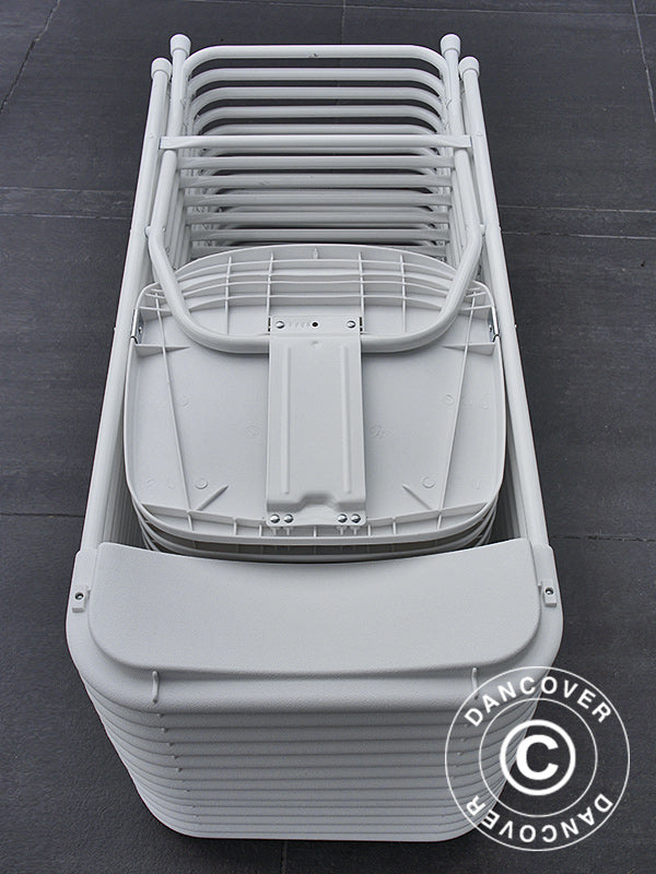 Klappstuhl 44x44x80cm, Weiß, 24 St.