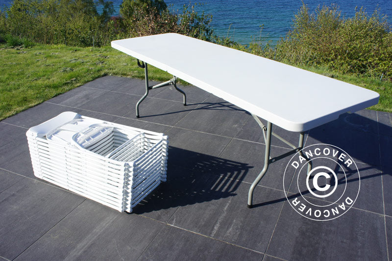 Klappstuhl 44x44x80cm, Weiß, 24 St.